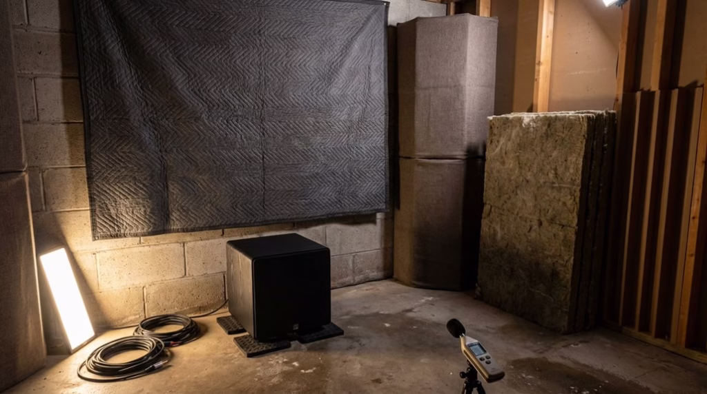 basement soundproofing against low frequency rumble