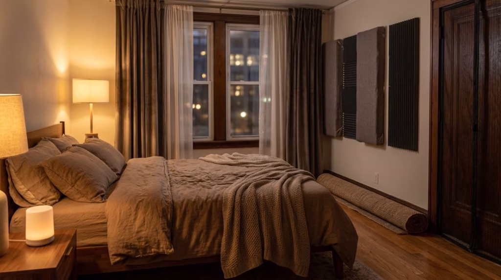 bedroom soundproofing nighttime noise materials
