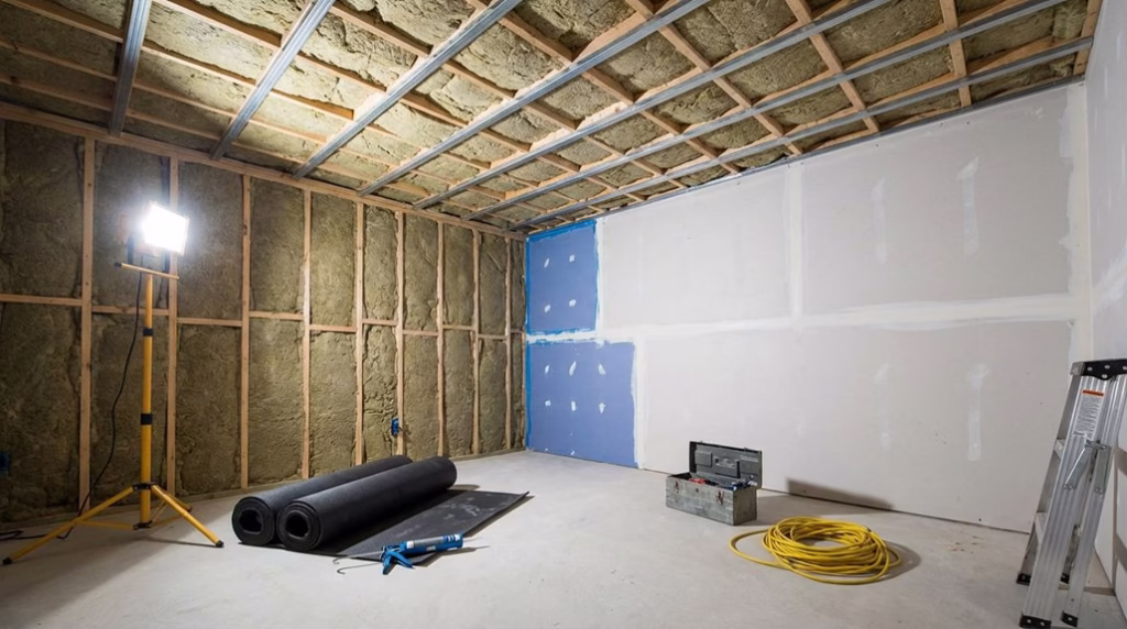 basement soundproofing for quiet space