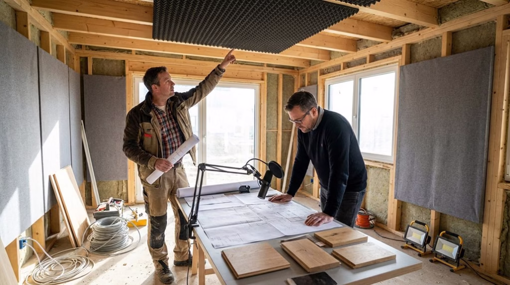 podcast studio contractor planning